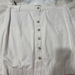 Talbots White Mini Pencil Skirt Casual Resort Wear